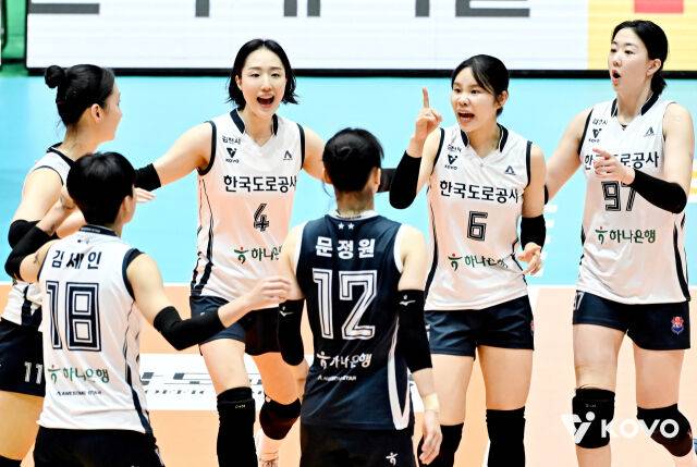 한국도로공사 선수단./KOVO