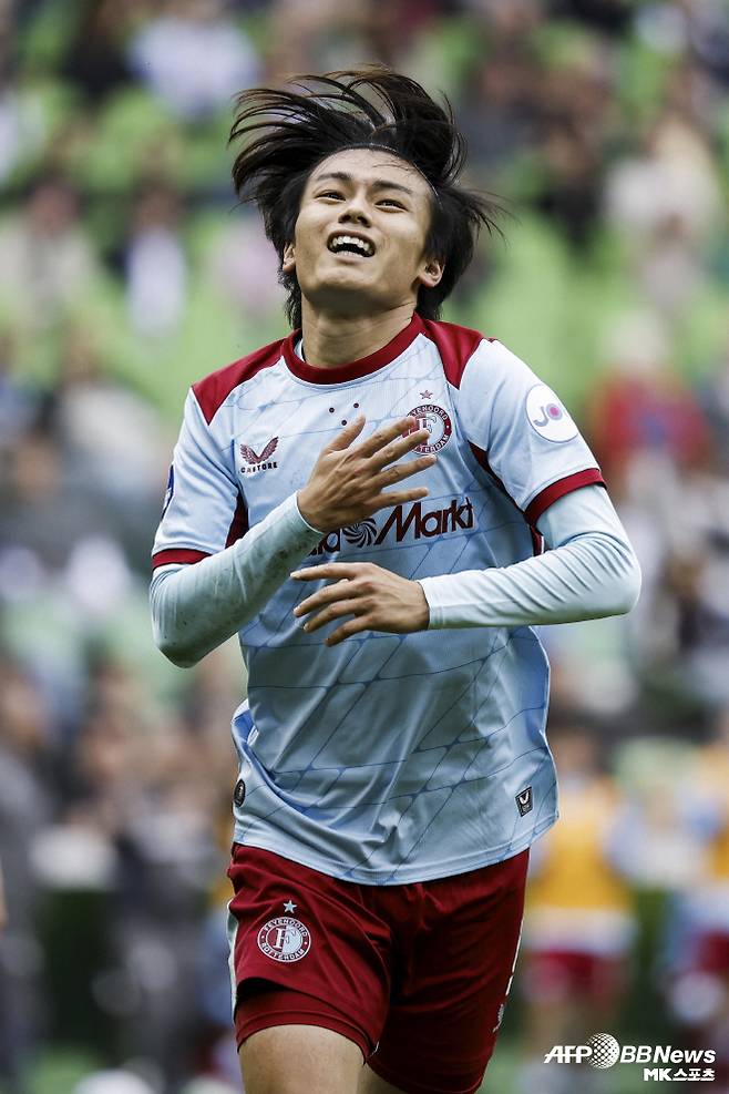 일본 축구 대표팀 공격수 우에다 아야세. 사진=AFPBBNews=News1