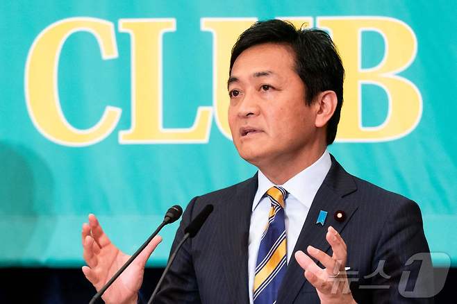 일본 국민민주당의 다마키 유이치로 대표 <자료 사진> ⓒ AFP=뉴스1