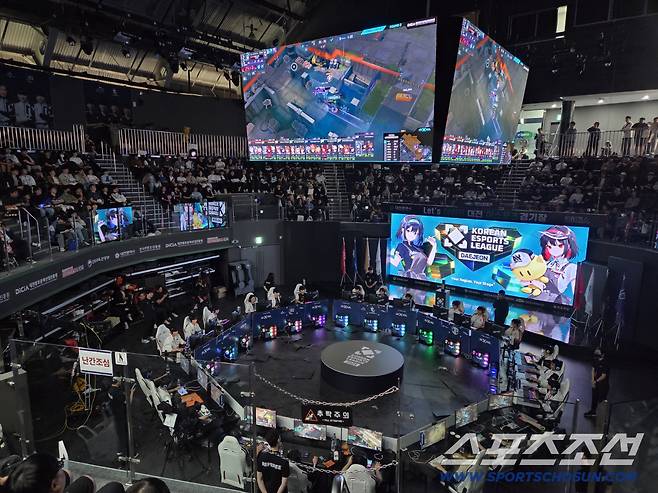 11일 대전 이스포츠 경기장에서 열린 '2025 KEL'의 '이터널 리턴' 종목 최종 결선. 대전=남정석 기자