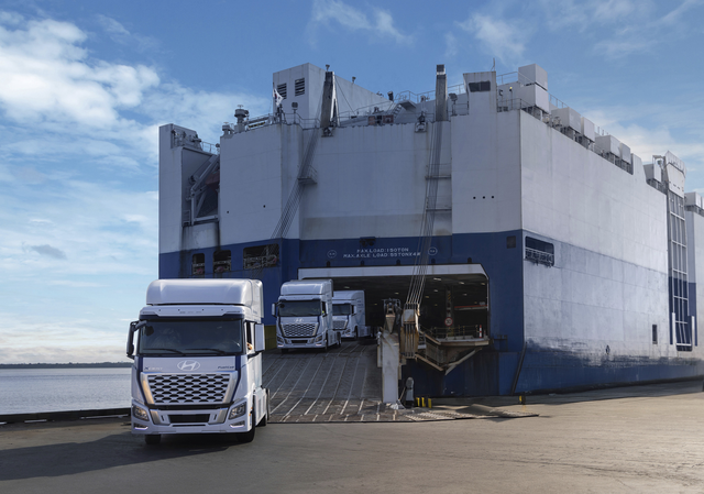 현대차 엑시언트 수소전기트럭은 현대차그룹 메타플랜트 아메리카에서 지속 가능한 물류체계의 핵심으로 활약하고 있다. HMG저널