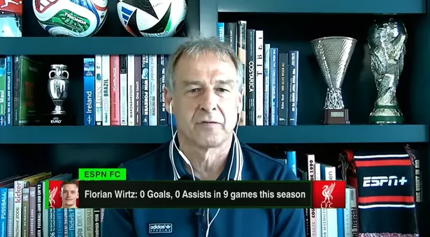 클린스만 전 감독이 최근 비르츠의 부진을 두고 "결국 그는 엄청난 존재가 될 거"라며 두둔했다. 사진=ESPN 갈무리