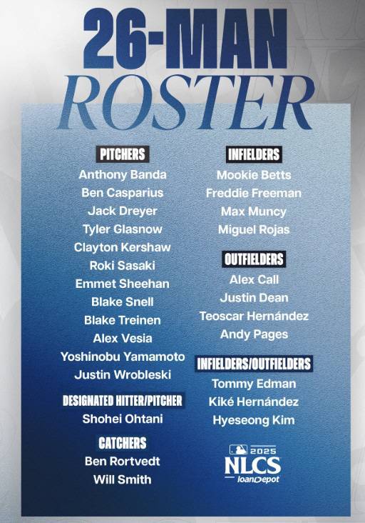 사진=LA 다저스 구단 공식 X 계정