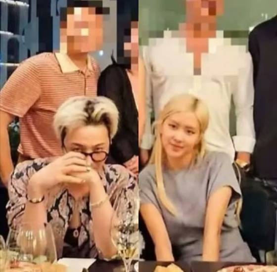 왼쪽부터 빅뱅 지드래곤, 블랙핑크 로제 /사진=에바 차우 인스타그램