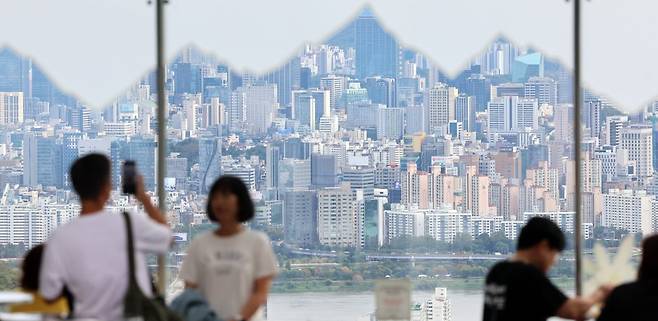 서울 남산에서 바라본 서울 시내 아파트단지 모습 /사진=최혁 기자
