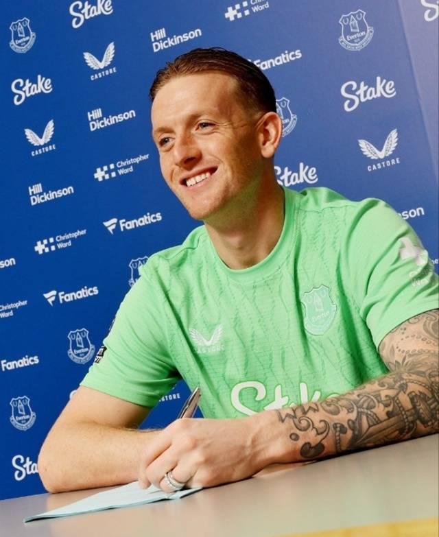 조던 픽포드 재계약 오피셜. /사진=에버턴 SNS