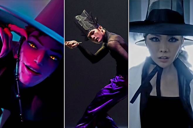 From left, "Kpop Demon Hunters," "Gat" and "Dream Realm" (Netflix, Yunbyul Ballet Company and Mnet)