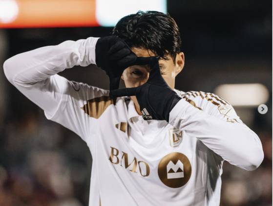 9호 골을 터뜨린 손흥민. 사진 LAFC