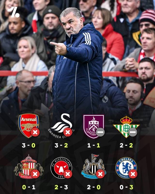 노팅엄은 8월 중순 브렌트포드와의 개막전 승리 후 10경기 연속 무승 침묵했다. 그리고 첼시전은 포스테코글루 부임 후 8번째 경기였으나 이번에도 승리가 없었다. 사진=원풋볼 SNS