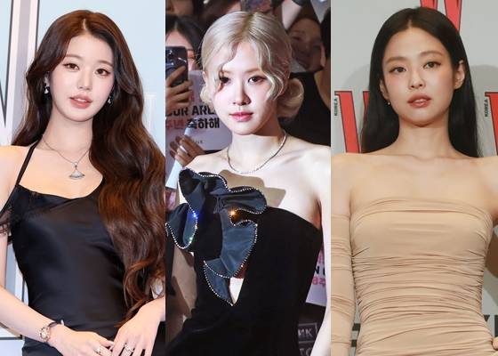 아이브 장원영, 블랙핑크 로제, 블랙핑크 제니(왼쪽부터) /사진=스타뉴스