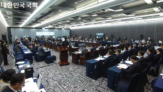 20일 강원 정선군 강원랜드에서 산업통상자원중소벤처기업위원회 국정감사가 진행되고 있다. 국회인터넷의사중계시스템 캡처