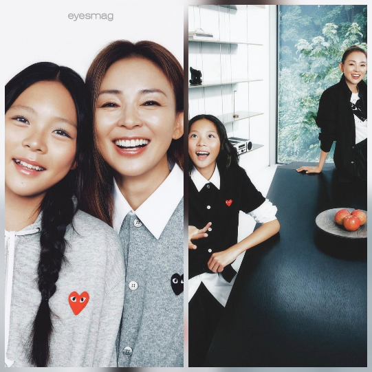 모델 야노 시호와 딸 추사랑이 ‘엄마와 딸, 그리고 친구’의 교감을 담은 화보를 공개했다.사진=야노시호 sns