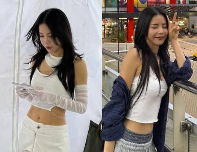 솔라가 복근을 공개했다. 사진=솔라 인스타그램