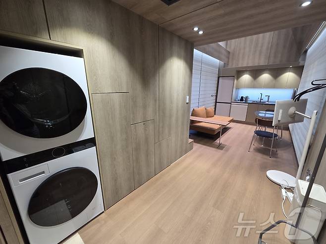 전북 김제시 '죽산모락' 내 LG 스마트코티지 내부. 2025.10.24/뉴스1 ⓒ News1 박주평 기자