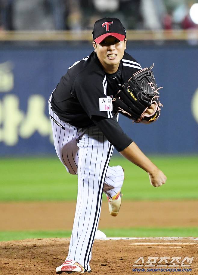 22일 잠실구장에서 열린 LG 트윈스 청백전. LG 박시원이 역투하고 있다. 잠실=박재만 기자 pjm@sportschosun.com/2025.10.22/