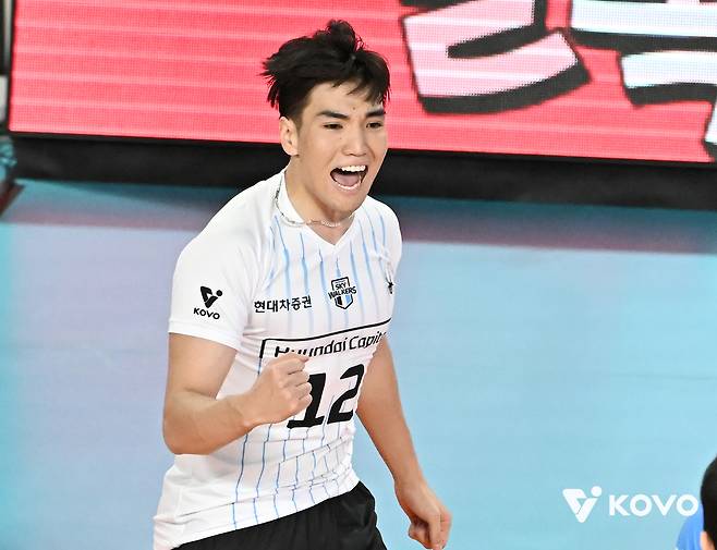 현대캐피탈의 바야르사이한. (KOVO 제공)