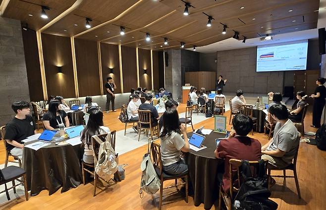 '기후변화 시뮬레이션 대회' 행사장.