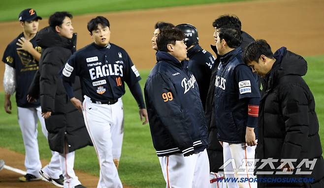 한국시리즈 잠실 원정 두 경기를 모두 내준 한화는 벼랑 끝에 몰렸다.