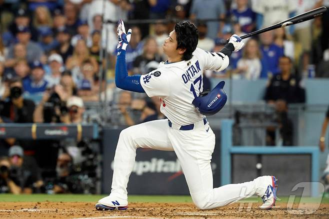 LA 다저스는 30일(한국시간) 열린 토론토 블루제이스와 2025 메이저리그 월드시리즈 5차전에서 무기력한 모습을 보인 끝에 완패했다. 오타니 쇼헤이도 4타수 무안타로 침묵했다. ⓒ AFP=뉴스1