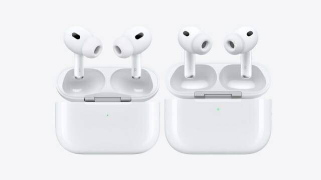 에어팟 프로2(왼쪽)와 에어팟 프로3(오른쪽)을 비교한 모습 (출처=애플)