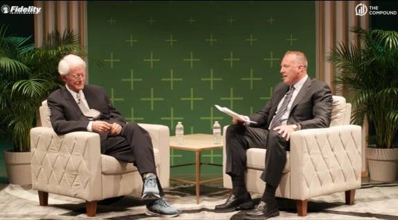 피터 린치 피델리티 부회장(왼쪽)이 지난 3일(현지시간) 더컴파운드 채널과 인터뷰를 하고 있다. 자료=더컴파운드 유튜브