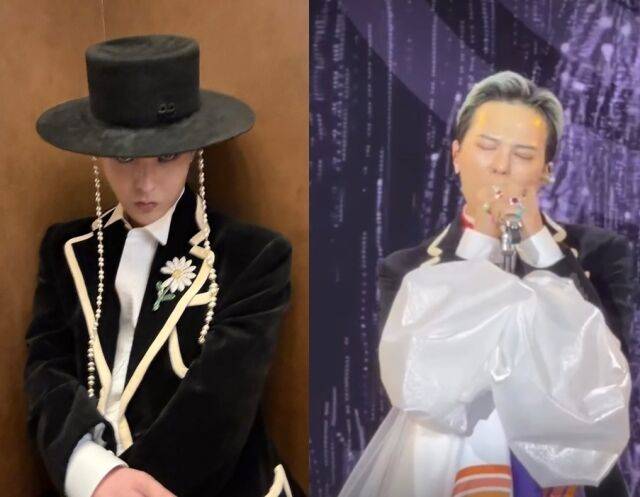 가수 지드래곤의 APEC 무대 의상과 열창하는 모습이 담겼다. / 지드래곤 부계정 및 마르셀로 에브라르드 멕시코 장관 인스타그램