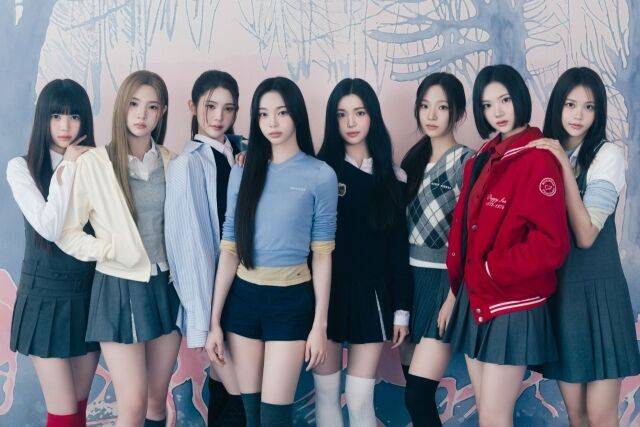 2025년 2월 데뷔한 걸그룹 '하츠투하츠'로 평균 연령은 16세이다/하츠투하츠 공식SNS