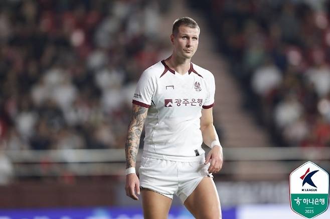 광주 FC 프리드욘슨. 사진=한국프로축구연맹