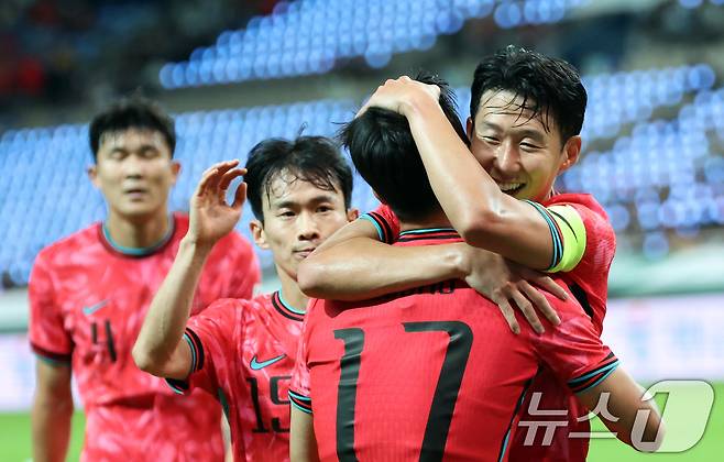 한국 축구대표팀. 2025.10.14/뉴스1 ⓒ News1 김명섭 기자