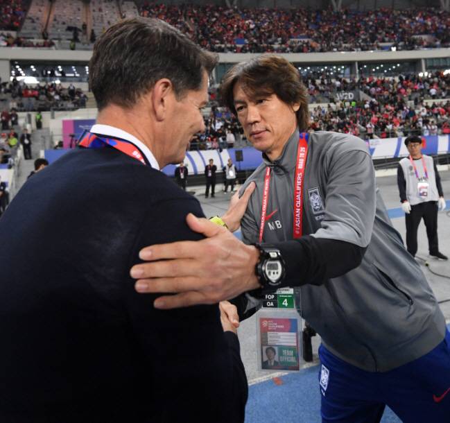 2026 FIFA 북중미월드컵 아시아 지역 3차 예선 B조 4차전 대한민국과 이라크의 경기가 용인미르스타디움에서 열렸다. 헤수스 카사스 이라크 감독이 경기를 지켜보고 있다. 용인=박재만 기자 pjm@sportschosun.com/2024.10.15/