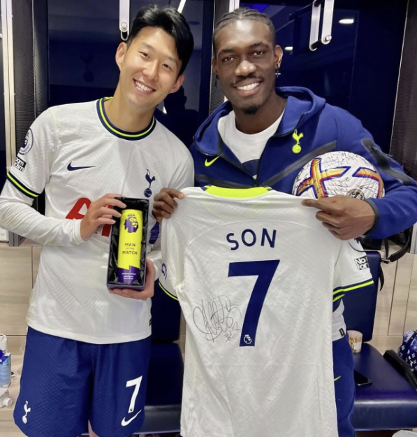 손흥민과 비수마. 비수마 개인 SNS 캡처