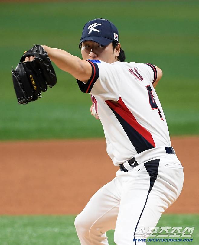 2025 K-BASEBALL SERIES 대한민국과 체코의 평가전이 8일 고척스카이돔에서 열렸다. 곽빈이 역투하고 있다. 고척=박재만 기자 pjm@sportschosun.com/2025.11.08/