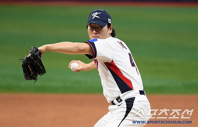 2025 K-BASEBALL SERIES 대한민국과 체코의 평가전이 8일 고척스카이돔에서 열렸다. 곽빈이 역투하고 있다. 고척=박재만 기자 pjm@sportschosun.com/2025.11.08/