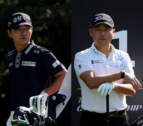 2025년 한국프로골프(KPGA) 투어 시즌 최종전 'KPGA 투어챔피언십 인 제주'에 출전한 옥태훈, 이태훈(캐나다) 프로. 사진제공=KPGA (사진을 무단으로 사용하지 마십시오.)