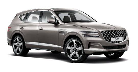 제네시스의 첫 SUV 모델인 2020년 출시된 GV80. 제네시스 브랜드 제공