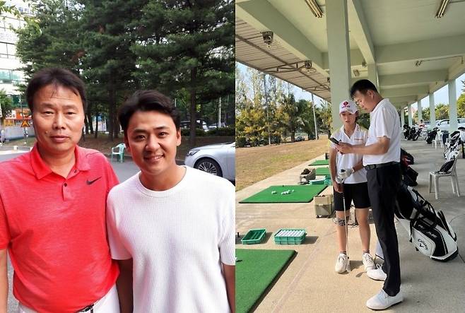 한연희 감독은 2011년부터 박상현을 지도하고 있다(왼쪽). 황유민은 고교 1학년 때 한 감독을 찾아와 지도를 요청했다. 채널에이 자료