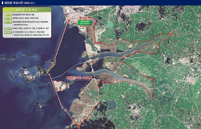 새만금 사업 개요도. 사진 새만금개발공사