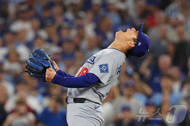 내셔널리그 사이영상 3위에 오른 야마모토 요시노부(LA 다저스). ⓒ AFP=뉴스1