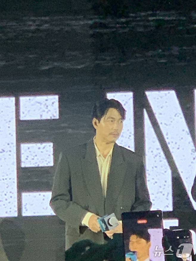 '디즈니+ 오리지널 프리뷰 2025'(Disney+ Originals Preview 2025)에 등장한 배우 정우성/김민지 기자