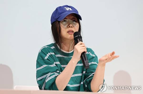 어도어 민희진 전 대표 기자회견. ⓒ연합뉴스