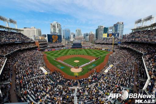 지난 29일(한국시간) 개막전이 열린 펫코파크의 모습. 사진=ⓒAFPBBNews = News1
