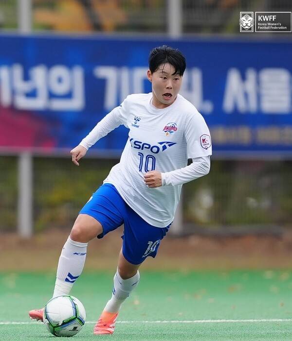 화천KSPO의 최유정. 한국여자축구연맹 제공