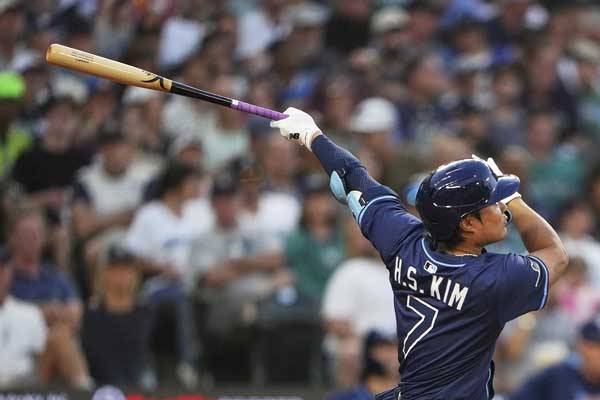 김하성은 탬파베이에서 채 1년을 채우지 못하고 떠났다. 사진= AP= 연합뉴스 제공