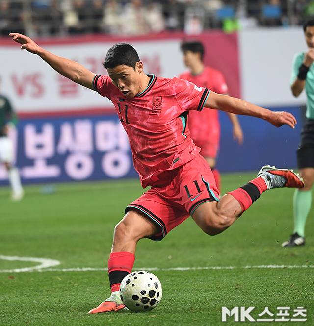한국 축구 대표팀 공격수 황희찬. 사진=천정환 기자