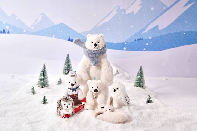 올겨울 에버랜드가 새롭게 출시하는 '베이글 위시 베어' 굿즈. 애버랜드 제공