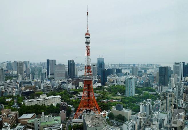 2025년 세계에서 가장 부유한 도시로 일본 도쿄가 정상에 올랐다. 사진은 일본 도쿄타워./AFP=뉴스1