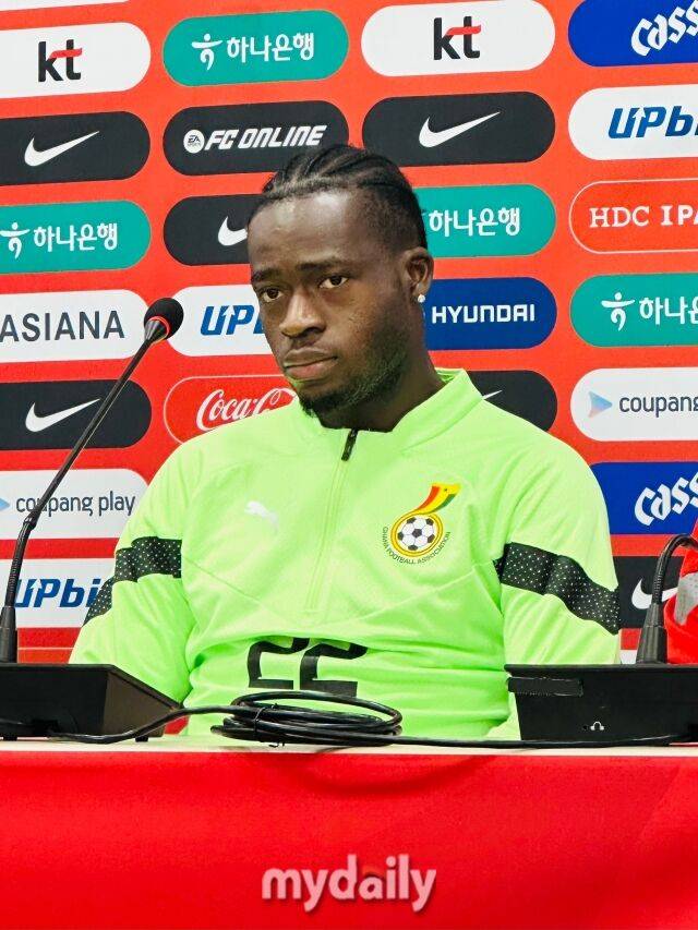 17일 서울월드컵경기장에서 진행된 한국과 가나의 공식 기자회견에 나선 가나의 카말딘 술레마나/최병진 기자