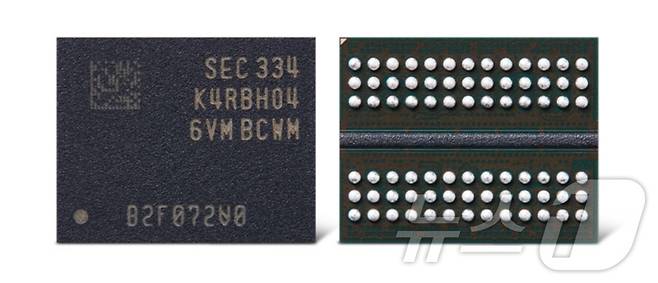 삼성전자가 개발한 32Gb DDR5 D램(삼성전자 제공). ⓒ News1