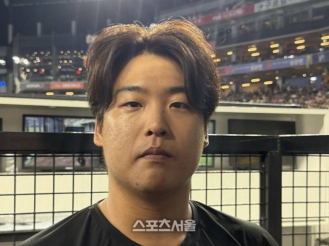 강백호가 인터뷰에 임하고 있다. 대전 | 박연준 기자 duswns0628@sportsseoul.com