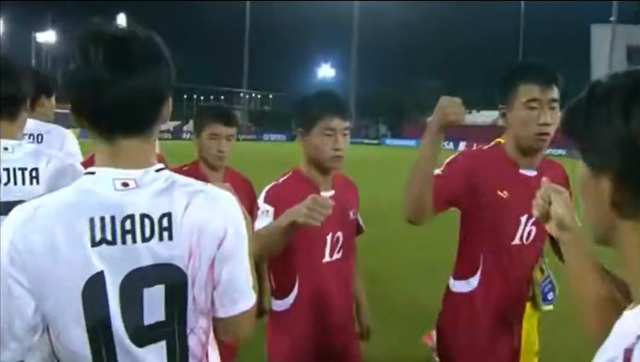 북한 선수들의 주먹질은 이해하기 힘든 일이었다. 사진=FIFA 중계화면 캡처